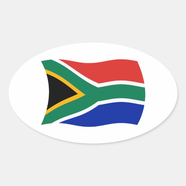 South Africa Flag Sticker (Front)