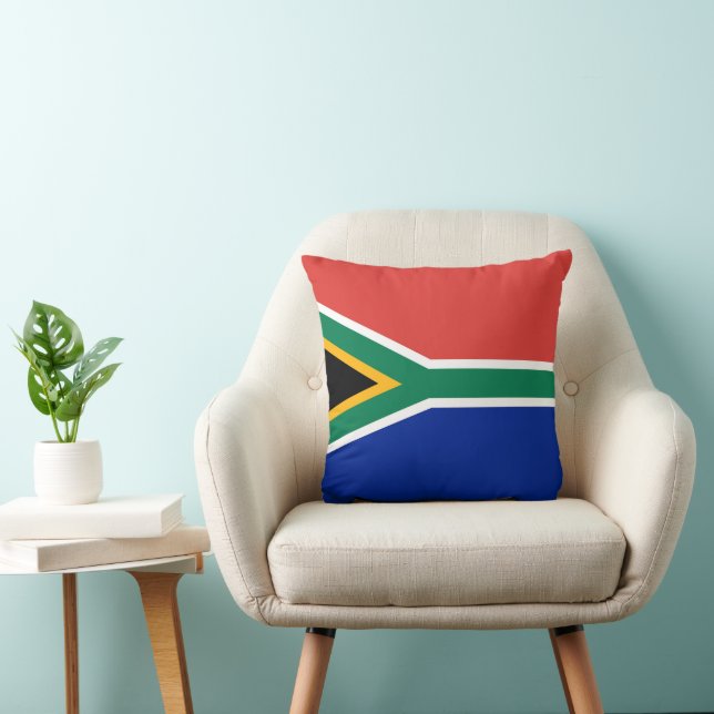 South Africa flag Throw Pillow (Chair)