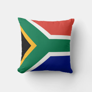 South Africa Flag Throw Pillow