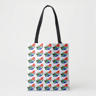 SOUTH AFRICA FLAG TOTE BAG