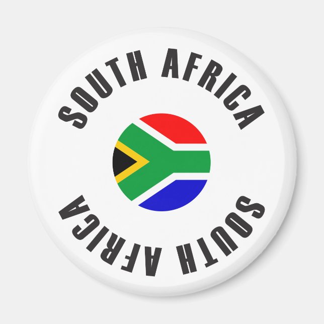 South Africa Flag Wheel Magnet (Front)