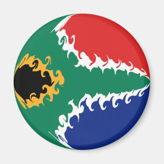 South Africa Gnarly Flag Magnet