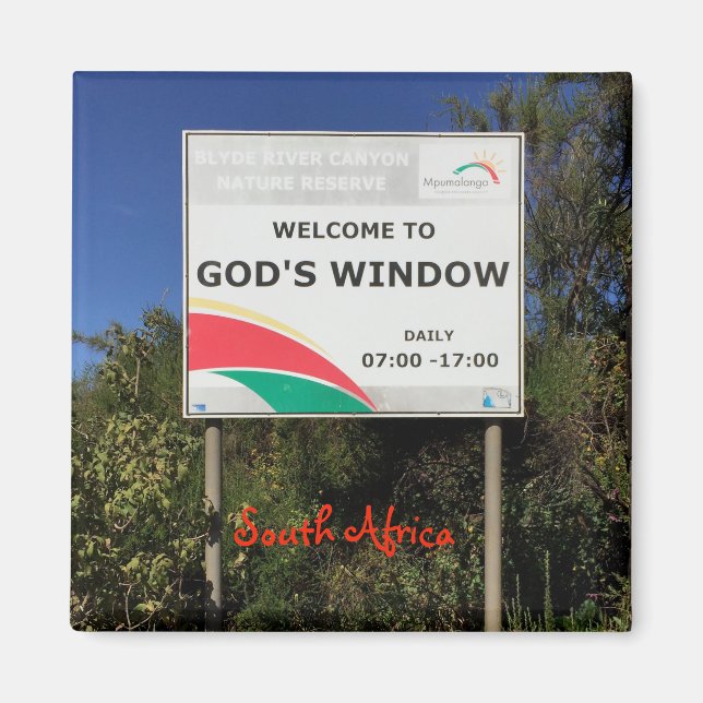 South Africa God's Window Magnet (Front)