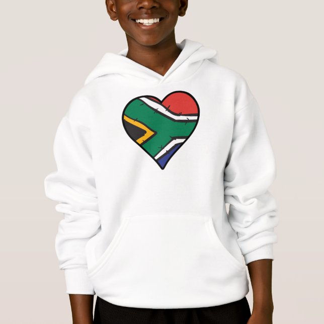 South Africa Heart South African Flag (Front)