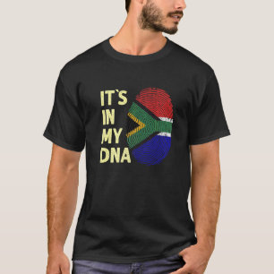 South Africa In My Dna South African Flag T-Shirt