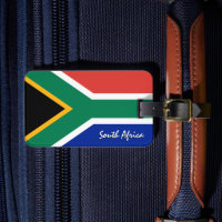 South Africa Luggage Tags, patriotic African Flag