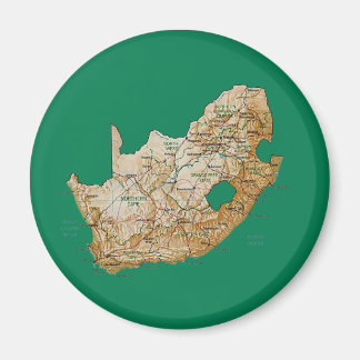 South Africa Map Magnet