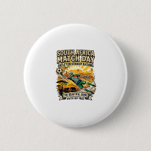 South Africa Match Day Skeleton Striker Nations Hi 2 Inch Round Button
