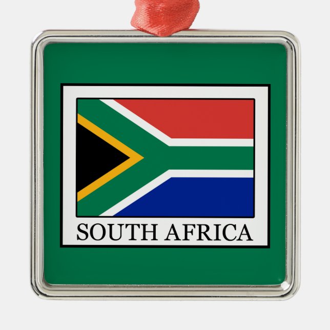 South Africa Metal Ornament (Front)