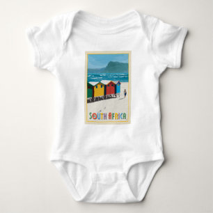South Africa   Muizenberg Beach Baby Bodysuit