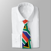 South Africa Plain Flag Tie (Tied)