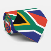 South Africa Plain Flag Tie (Rolled)