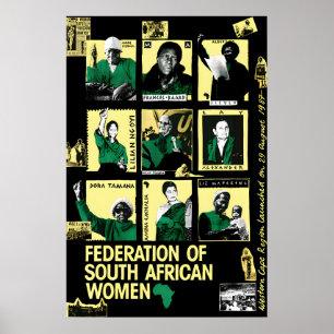 South Africa Political Poster Federation of South