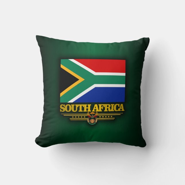 South Africa Pride Throw Pillow (Front)