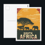 South Africa Safari Vintage Famous Travel Place Postcard<br><div class="desc">South Africa Safari National Park Vintage Famous Travel Place</div>