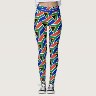 SOUTH AFRICA Scripture RUN YOUR RACE Personalized Leggings