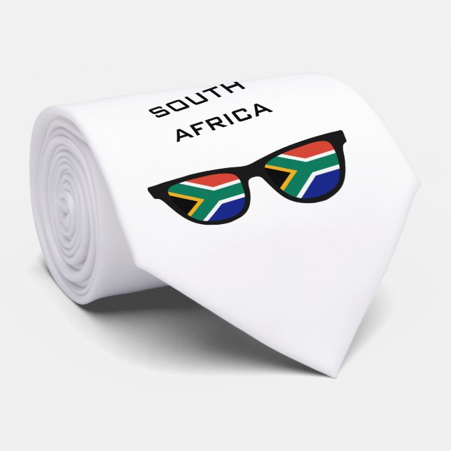 South Africa Shades custom text & colour tie (Rolled)