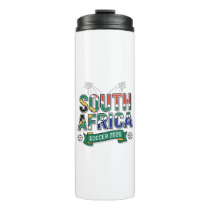 South Africa Soccer 2026 Soccer Bold Country Typog Thermal Tumbler