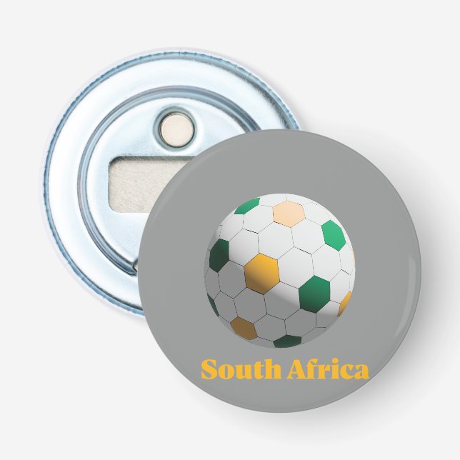 South Africa Soccer Bottle Opener (Front)