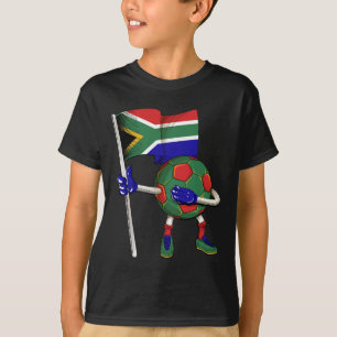 South Africa Soccer Jersey Africa Flag Footll Dab  T-Shirt