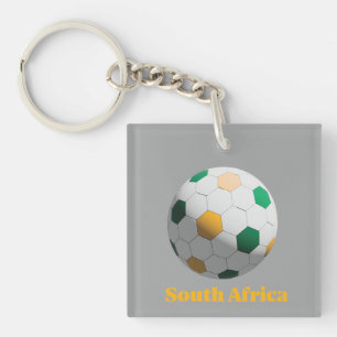 South Africa Soccer Keychain