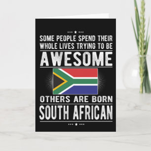 South Africa South African Roots South Africa Flag Card