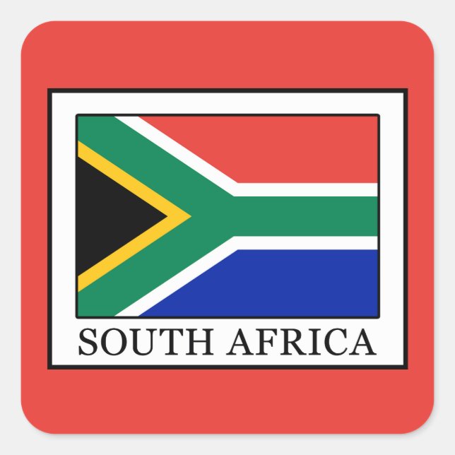 South Africa Square Sticker (Front)