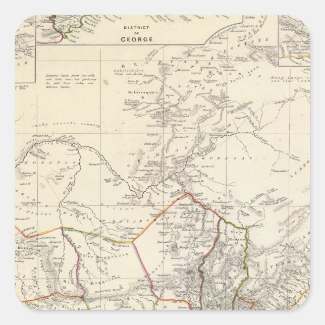 South Africa Square Sticker (Front)