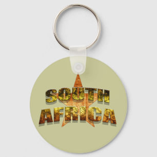 South Africa Star Tees & South African Star gifts Keychain