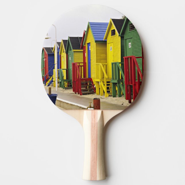 South Africa, Western Cape, St James. Colourful Ping Pong Paddle (Front)