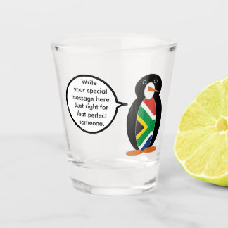 South Africa Wildlife Penguin Personalized Gift Shot Glass