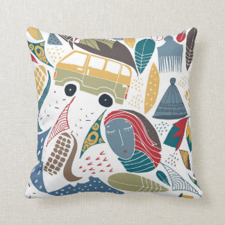 South African / african design / shweshwe Throw Pillow