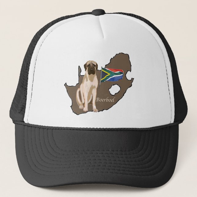 South African Boerboel Mastiff Trucker Hat (Front)