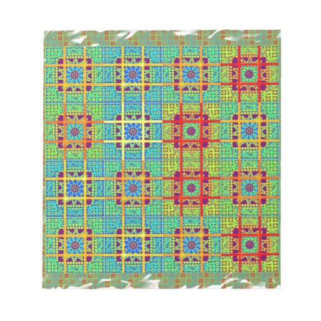 South African Ethnic tribal pattern art design Notepad (Front)