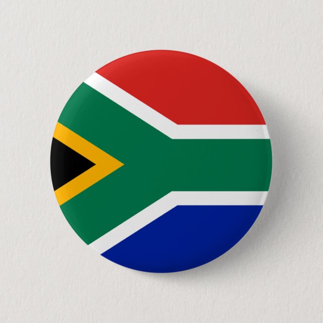 South African Flag 2 Inch Round Button (Front)