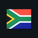 South African Flag Canvas Print<br><div class="desc">This design features the national flag of South Africa (officially the Republic of South Africa), which is the southernmost country in Africa. About 80% of South Africans are of Black African ancestry, while the remaining population consists of large communities of European, Asian and multiracial ancestry. South Africa has three capital...</div>