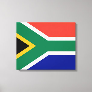 South African Flag Canvas Print