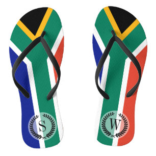 South African Flag Flip Flops