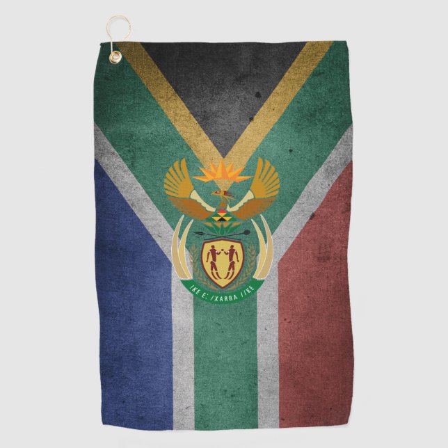 South African flag Golf Towel (Front)