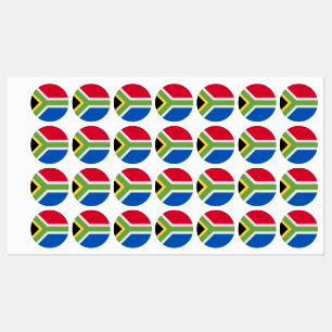South African flag Iron On Labels