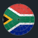 South African Flag of South Africa Dart Board<br><div class="desc">South African Flag of South Africa Dart Board: Show your pride for South Africa with this customizable South African flag Dart Board.</div>