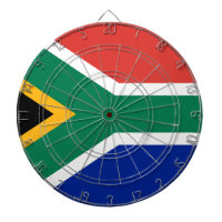 South African Flag of South Africa Dart Board
