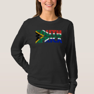 South African Flag South Africa Letters Howzit Saf T-Shirt