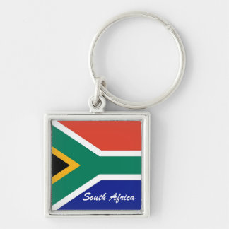 South African flag square flag Keychain