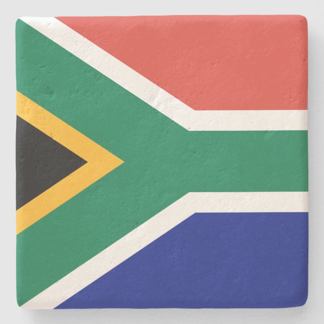 South African Flag Stone Coaster (Front)