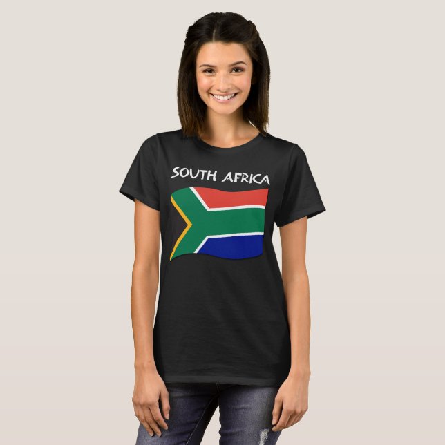 South African Flag T-shirt - Ladies II (Front Full)