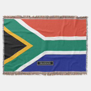 South African Flag Throw Blanket