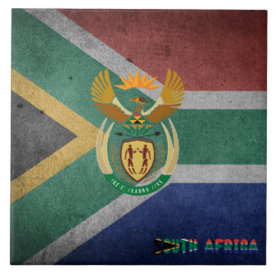 South African flag Tile