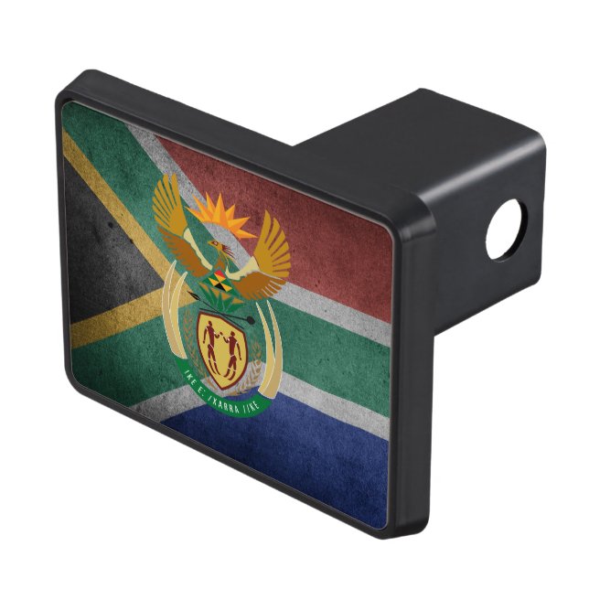 South African flag Trailer Hitch Cover (Top Right)