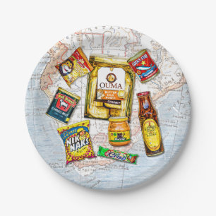 South African Iconic Food Brands Paper Plate